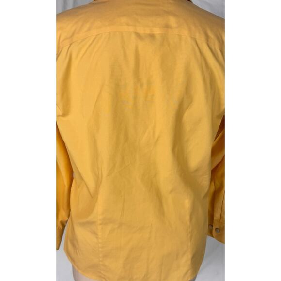 Gold Label Investments Petites 12P Non-Iron Cotton Button Front Shirt - Picture 5 of 7